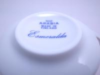 ARABIA(アラビア)/Esmeralda(レッド)/コーヒーカップ&ソーサー