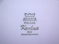 ARABIA(アラビア)/Krokus(BW)/プレート(Φ17cm)