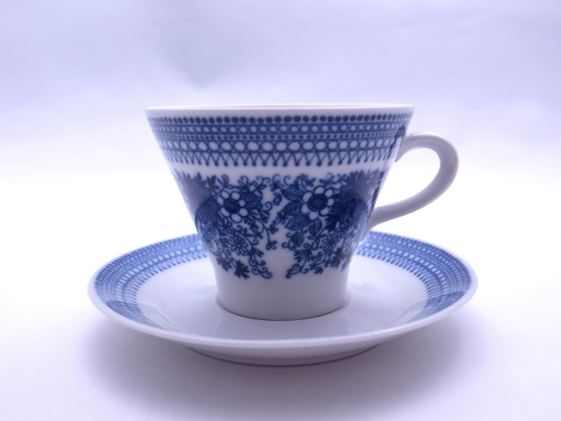 Arabia(アラビア)/Elisabet(ブルー)/コーヒーカップ&ソーサー | 北欧ヴィンテージ食器＆デザイン雑貨の通販サイト