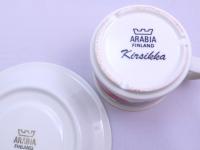 ARABIA(アラビア)/Kirsikka/コーヒーカップ&ソーサー