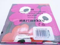 marimekko(マリメッコ)/UNIKKO(ブラウン系)/ペーパーナプキン(24×24cm)