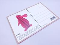 Lovi/ラビット(ピンク)/オーナメントカード